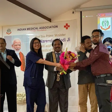 Indian Medical Association gives the prestigious COVID Warrior Award to Dr. Radhika Batra